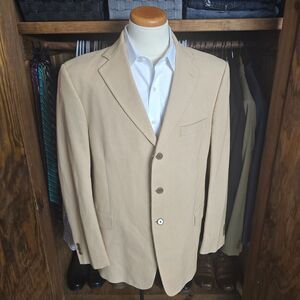 Arnold Brant Men's Tan Corduroy Fall Sport Coat Blazer 44L
